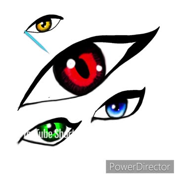 Character eye reference sheet Speedpaint