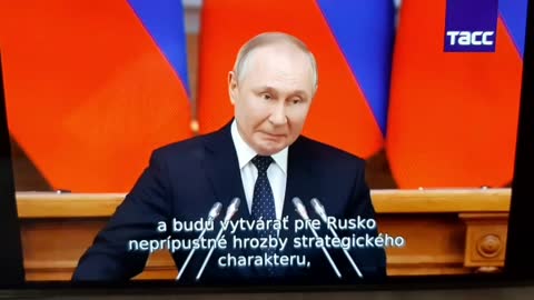 Vystoupení Vladimíra Putina v Petrohradě k současné situaci