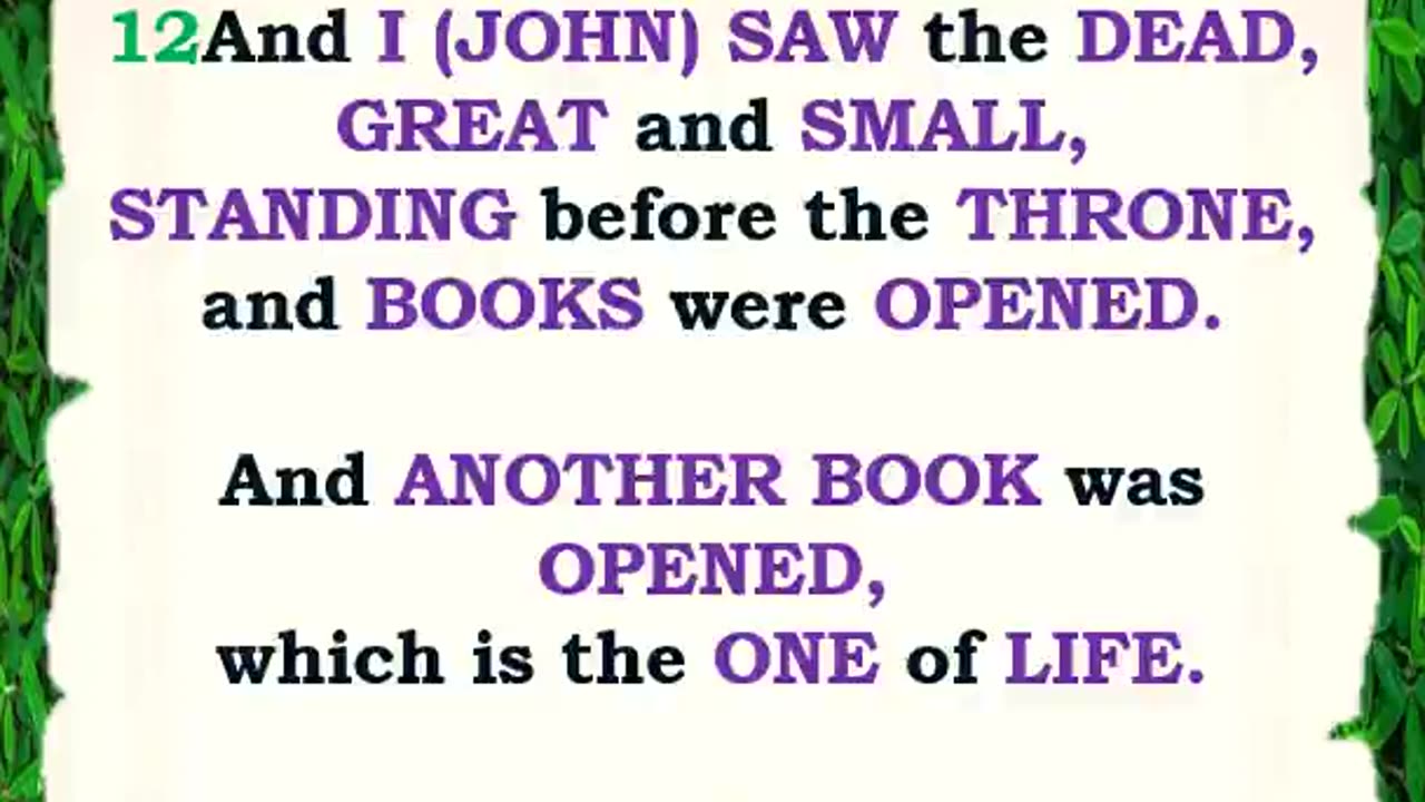 IS YOUR NAME WRITTEN IN THE BOOK OF LIFE?
