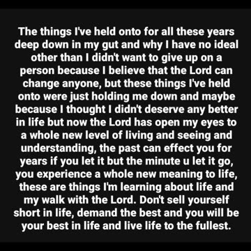 Let it go and live your life to the fullest 💪