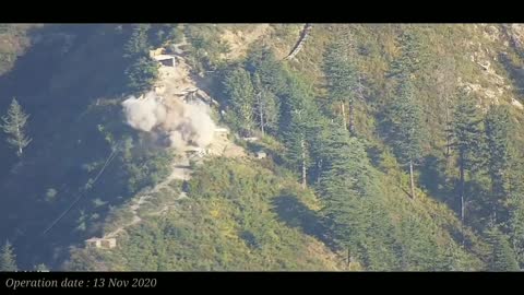 Indian army destroy pak army post