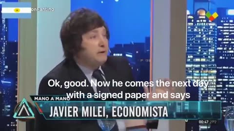 Javier Milei: "With Someone Else’s Butt, We Can All Be Whores"