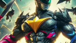 Batman and power ranger ai art