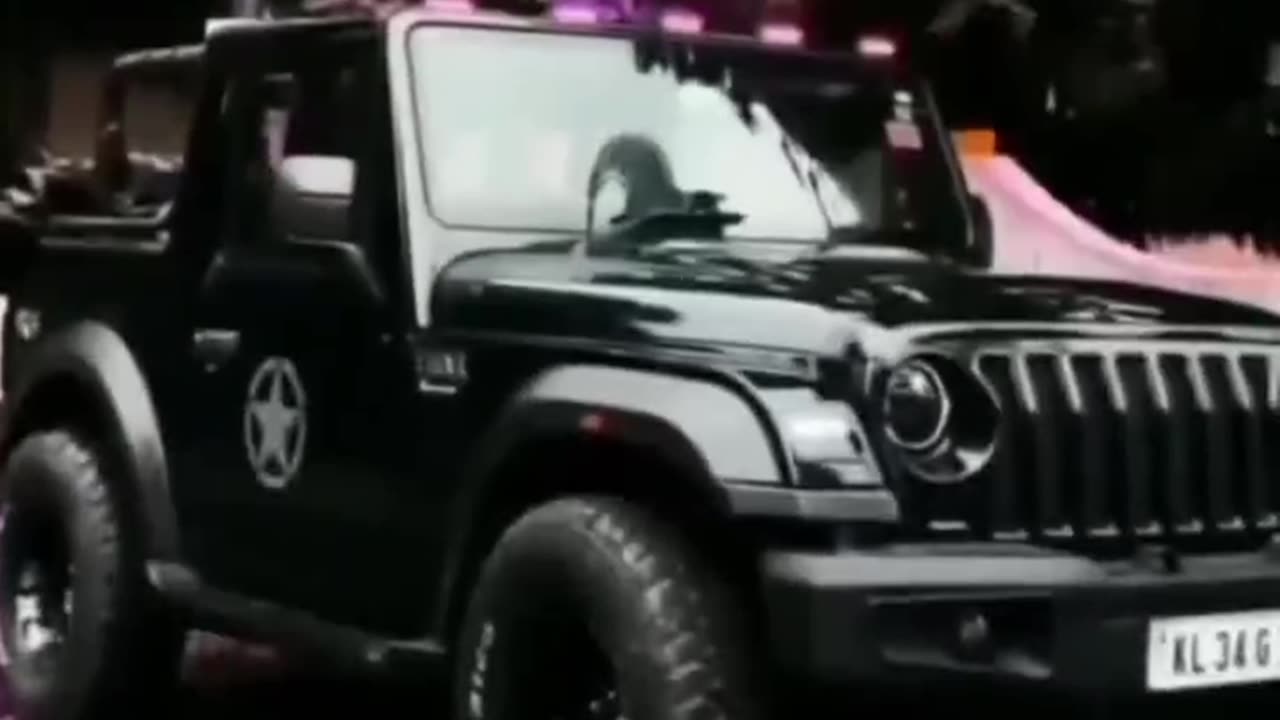 Indian denger car moisture car Thar modified Thar car