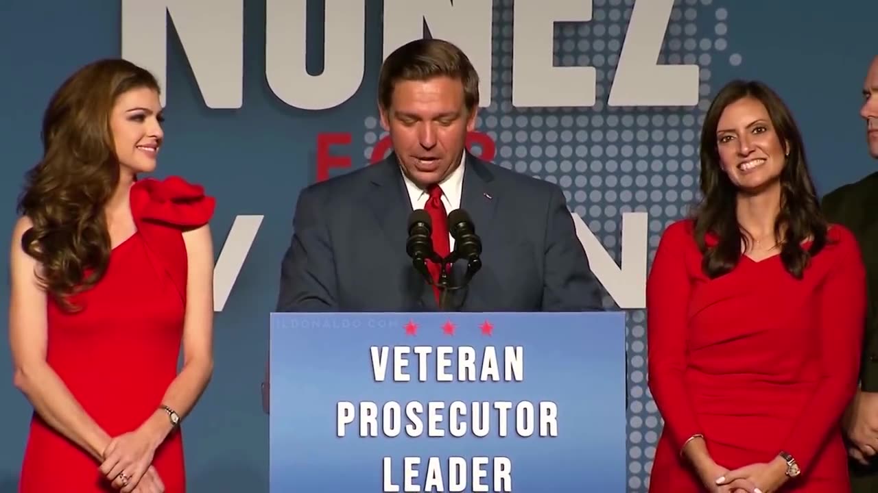 DeSantis 4 years ago: Thanking President Trump for standing by him.
