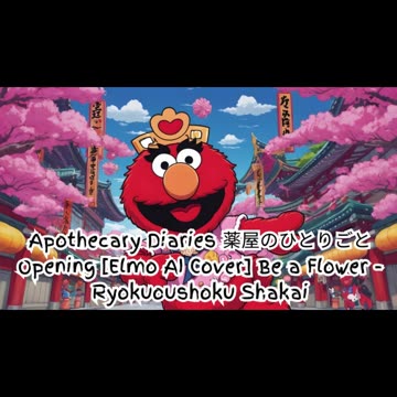 [Elmo sings/AI Cover] Apothecary Diaries Opening Ryokuoushoku Shakai - Be a flower/Hana ni Natte