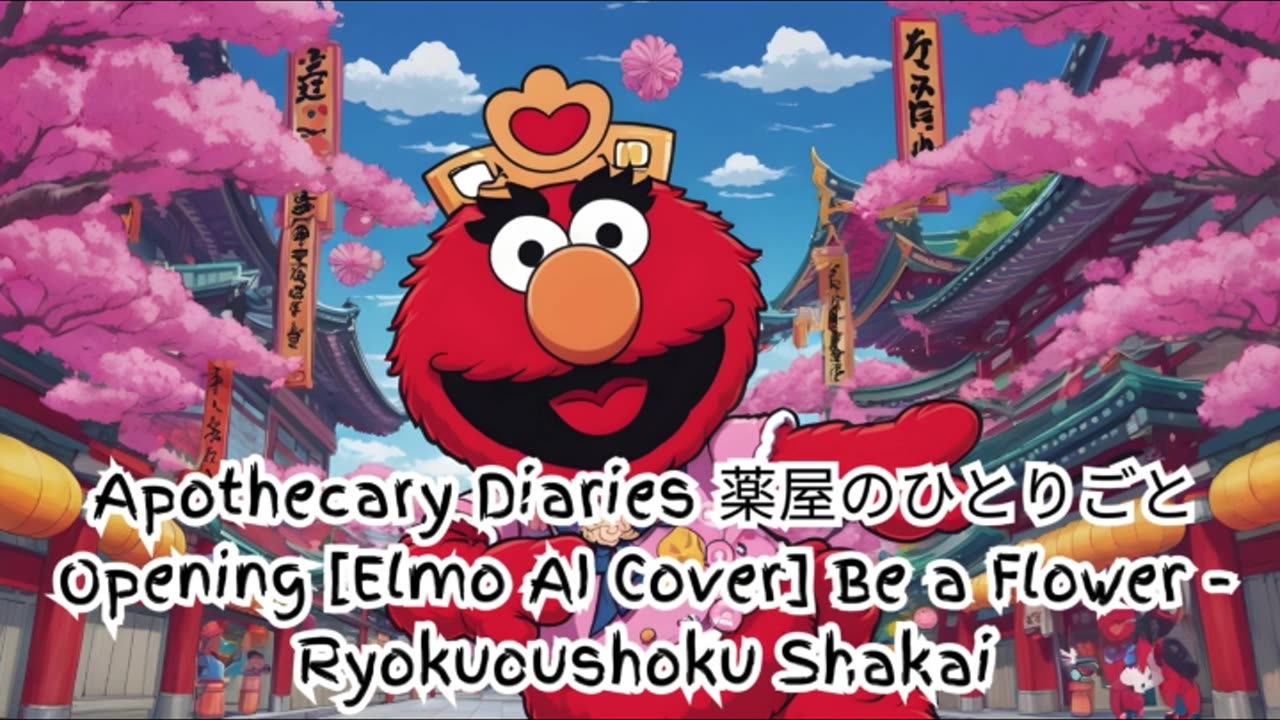 [Elmo sings/AI Cover] Apothecary Diaries Opening Ryokuoushoku Shakai - Be a flower/Hana ni Natte