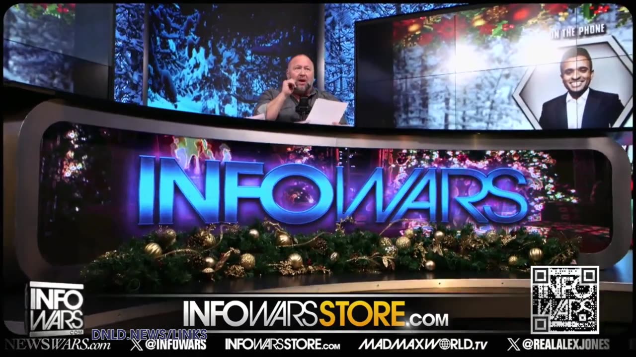 INFOWARS LIVE - 12/25/23: The American Journal With Harrison Smith / The Alex Jones Show / The War Room With Owen Shroyer