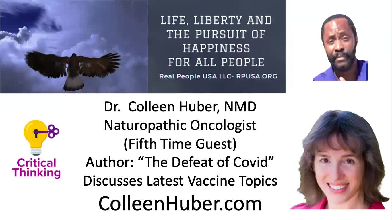 Dr. Colleen Huber, NMD Naturopathic Oncologist, Author: “The Defeat of Covid