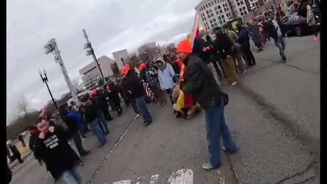 Who was gathering to head over to the Capitol?