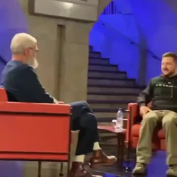 While it's reported Ukraine is without electricity, Zelensky is being interviewed by Letterman for Netflix 👀