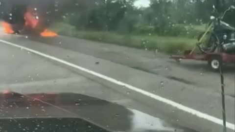 car on fire 🔥 by Jack the Irish wolfhound