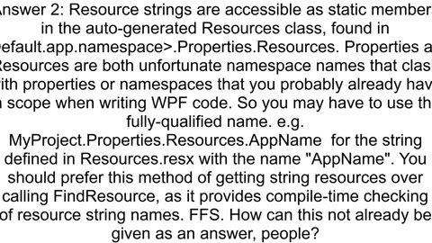 How to get a string resource in C WPF