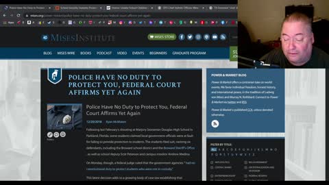 Police have no duty to protect you