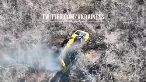 Bombing Russian Construction Equipment