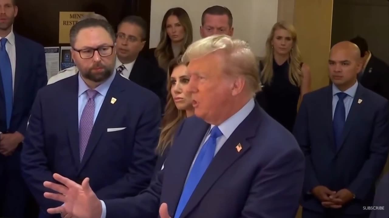 Donald J Trump💥Speaks👀Before💥Entering⚖️Courtroom🏢