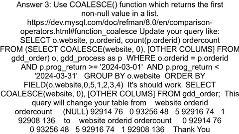 How to Group 0 with NULL in mysql select