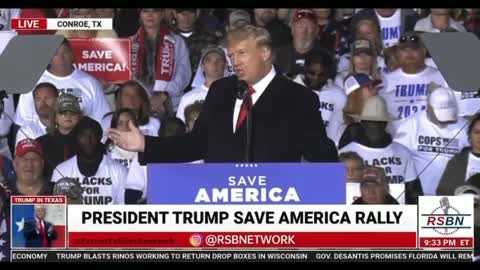 TRUMP RALLY Conroe, TX - "IN REALITY THEY'RE NOT AFTER ME THEY'RE AFTER YOU,...I'M JUST IN THE WAY."