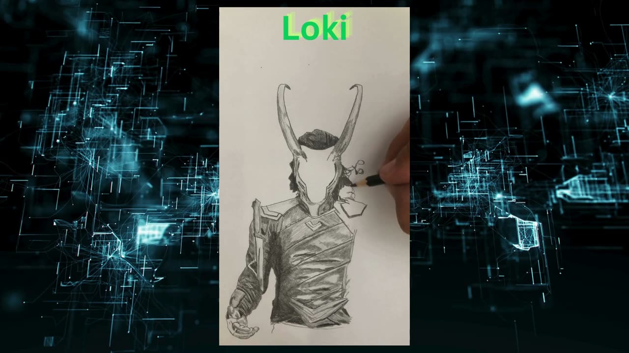 Loki 2.0 timelapse drawing