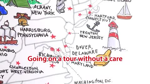 Karaoke tours of the United States with lyrics shown