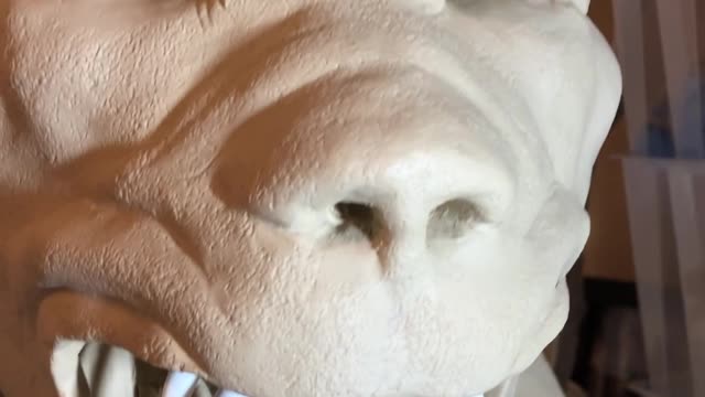 Goat-man sculpture