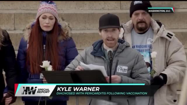 Kyle Warner - Defeat the Mandates DC Rally - Career Ending Vax Injuries - (Re-Upload)