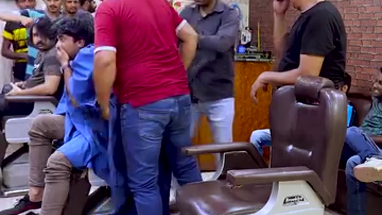 Crazy Moments of Masti During Haircuts