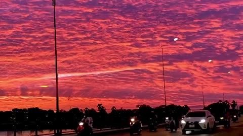Sunset Time in The Sky ☀️
