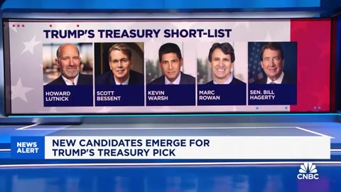 New candidates emerge for Trump's Treasury pick