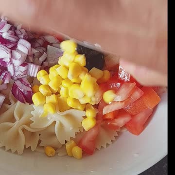 Easy Mediterranean Bow Tie Pasta Salad Recipe. Easy and Healthy #pasta #cooking #recipe #food