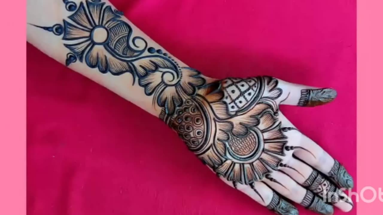 Easy mehandi design//simple design mehandi so beautiful