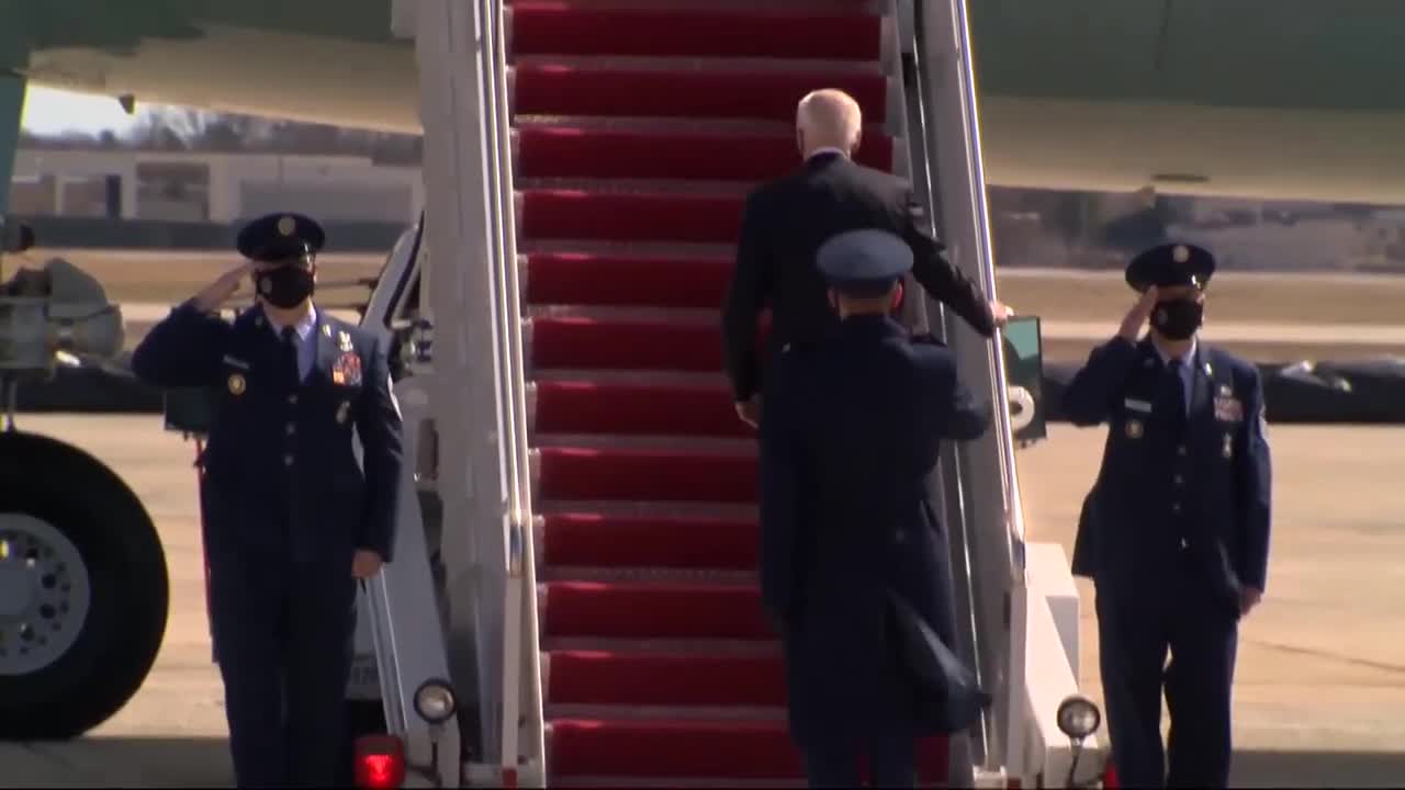 Joe Biden Falls While Boarding Air Force One