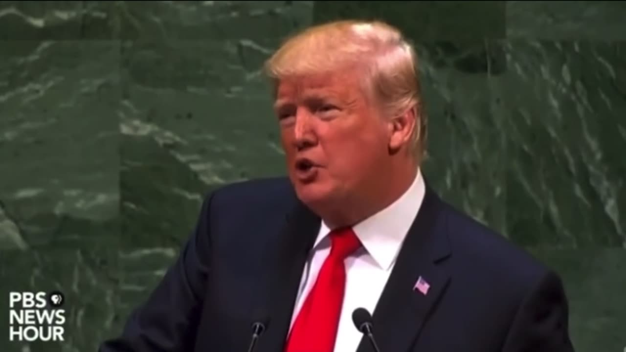 Trump at United Nations General Assembly New York, NY - 2018 - “A Nation Reliant on a Single Foreign Supplier can Leave a Nation Vulnerable to Extortion & Intimidation