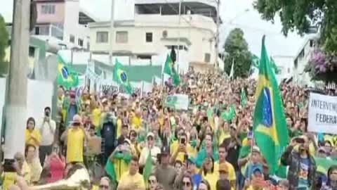 THE PEOPLE ARE ON THE STREETS IN BRAZIL.