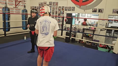 Joey sparring Danny. 12/6/24