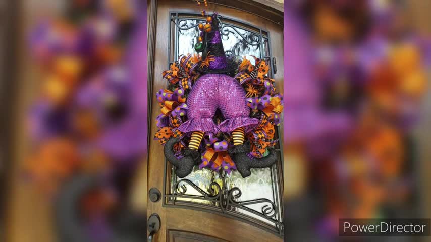 Halloween scary wreath designs Halloween wreath ideas