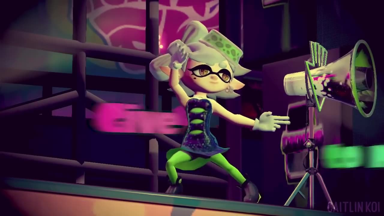 Calamari Inkantation Caitlin Koi Music Video (English Lyrics) - Splatoon