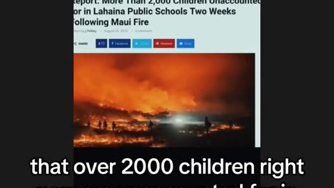 Numbers of Children Missing In Lahaina Are Unbelievable!