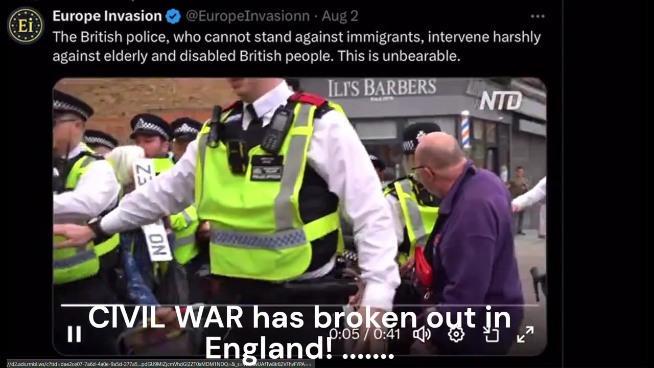 CIVIL WAR has broken out in England! .......
