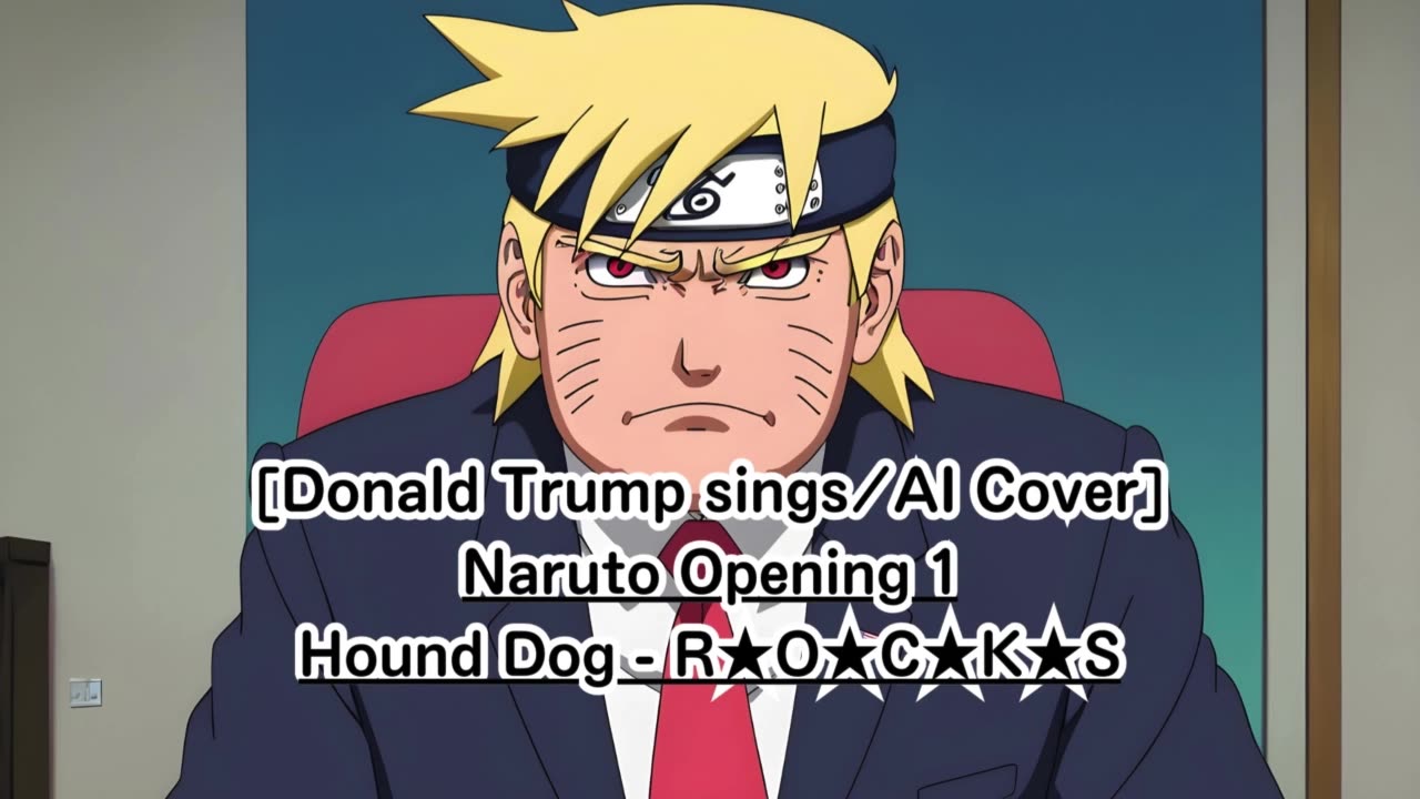 [Donald Trump sings/AI Cover] Naruto Opening 1 Hound Dog - R★O★C★K★S