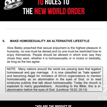 The main purpose of the 10 Point Charter / Strategy is to either destroy Christianity