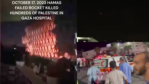 Israel-Hamas War(October 7, 2023) : Israel denies bombing Gaza Hostpital