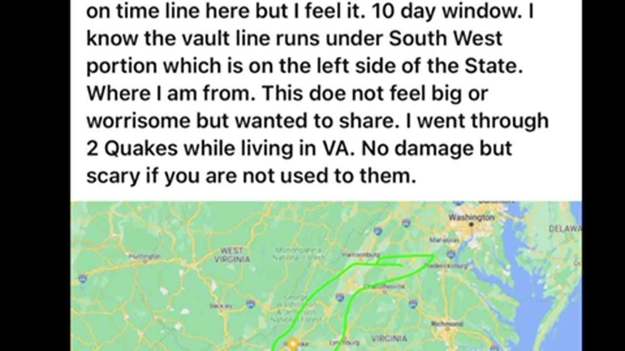 Virginia had an EarthQuake
