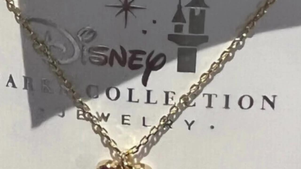 Disney Parks Mickey Mouse October Faux Birthstone Gold Color Necklace #shorts