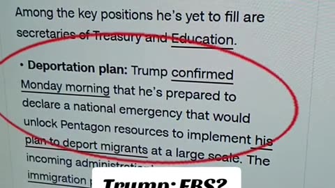 Trump EBS?