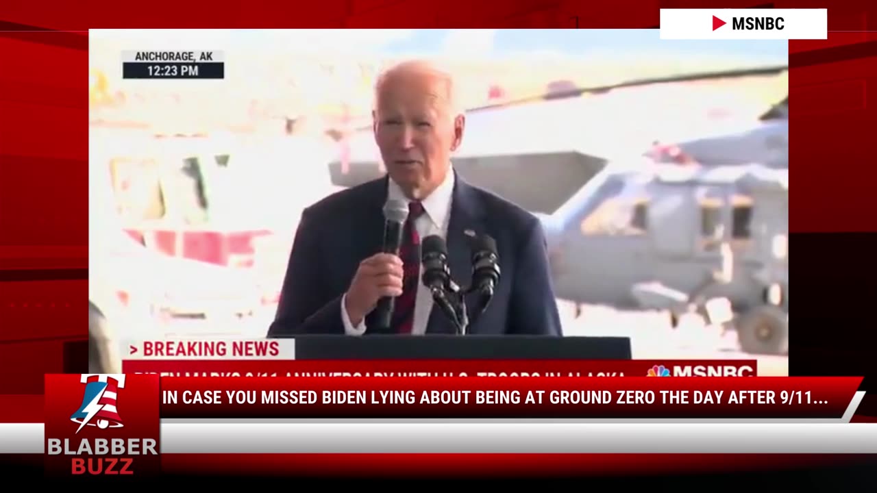 In Case You Missed Biden Lying About Being At Ground Zero The Day After 9/11...