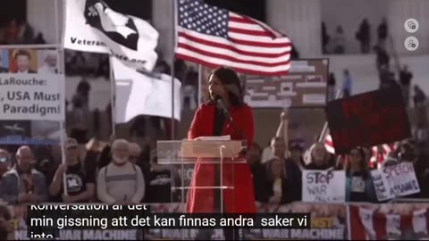 # 696 - Ett lysande brandtal av Tulsi Gabbard. SVENSKTEXTAT.