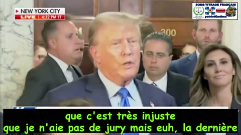 Donald Trump fait en quelque sorte un tour de victoire au palais de justice de New York