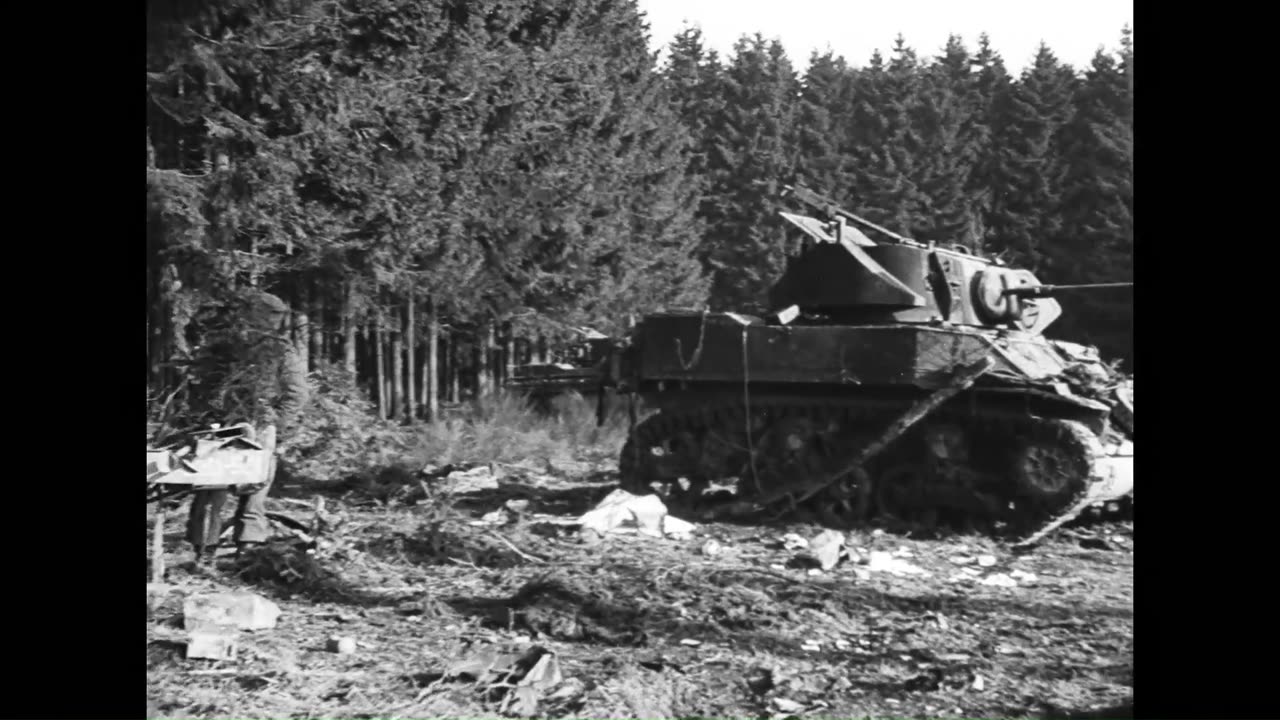 Destroyed Allied tanks