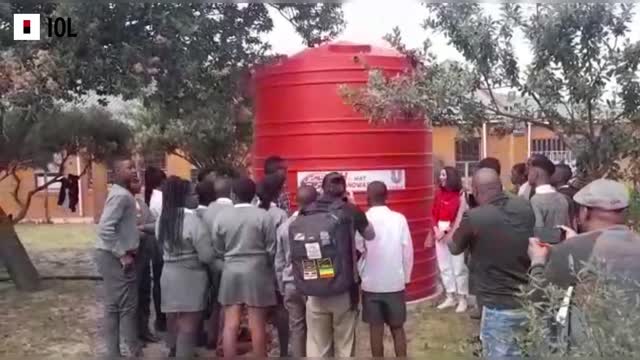 WATCH: Nal’uxolo Primary School Receive R200000 Hygiene Pack Donations and a JoJo Tank